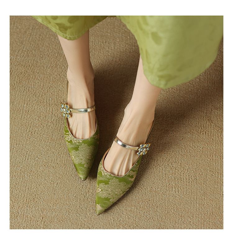 Mules Low Pointed Heel