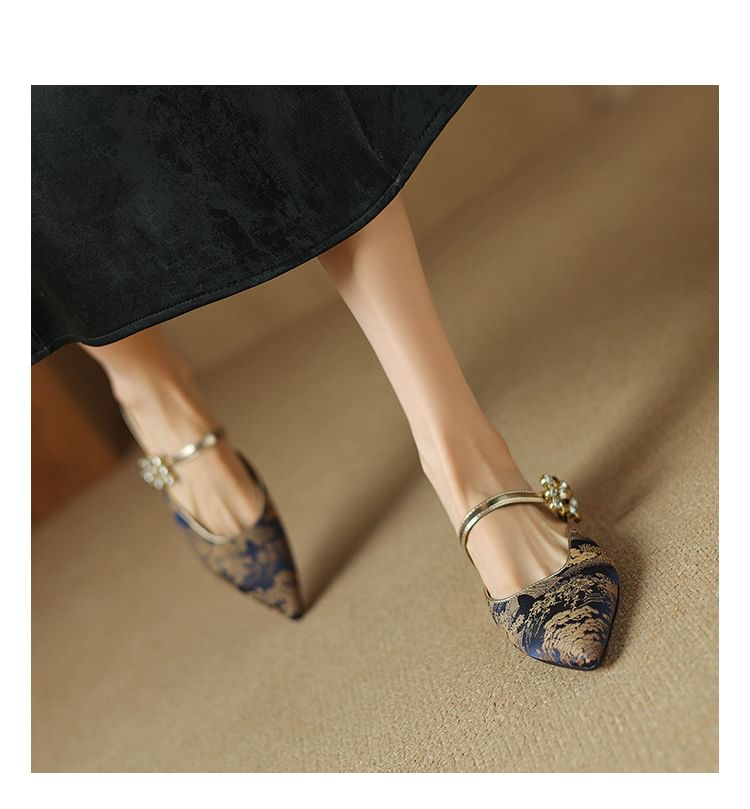 Mules Low Pointed Heel