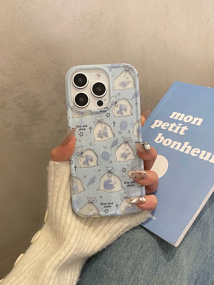 / Set Goldfish Charm Case Phone