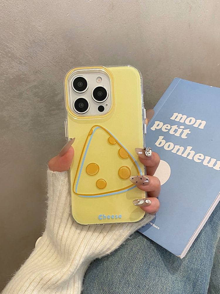 / Set Cheese Charm Phone Case