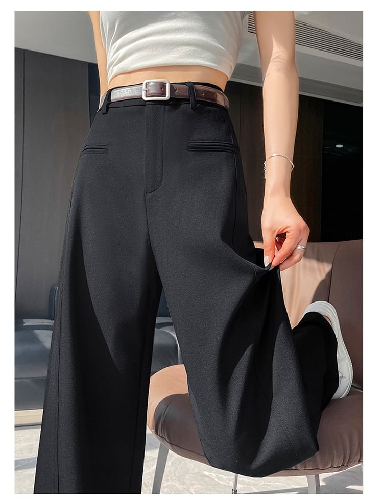 Pants Plain Suit Leg (Various Waist High Designs) Wide