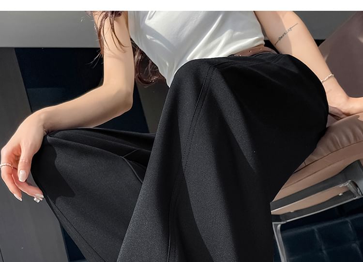 Pants Plain Suit Leg (Various Waist High Designs) Wide