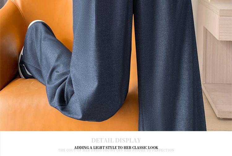 Designs) Plain (Various Rise Jeans Wide High Leg