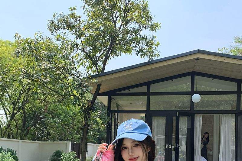 Plain Long-Sleeve Asymmetrical T-Shirt One-Shoulder