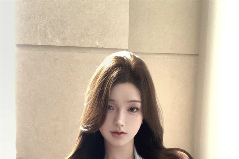 Top Tie-Neck Plain Tank