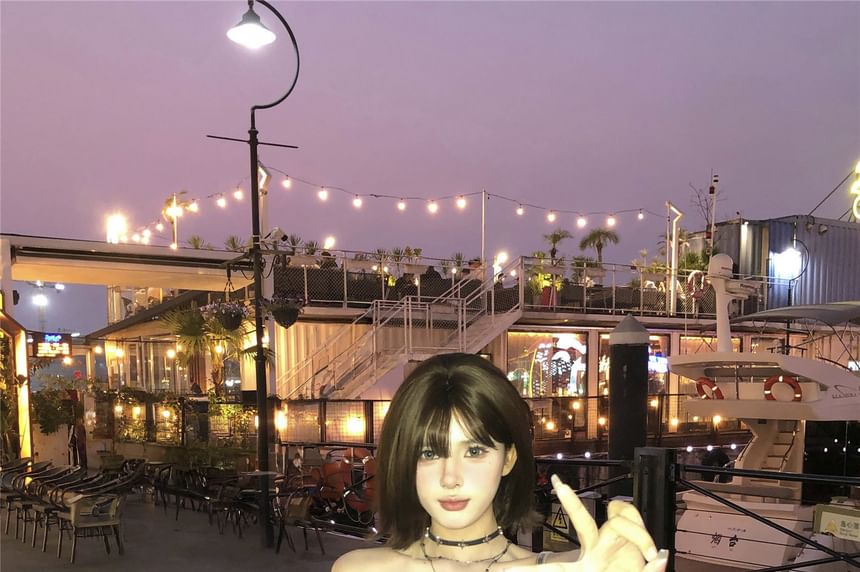 Tube Ruffled Camo Top Print Asymmetrical