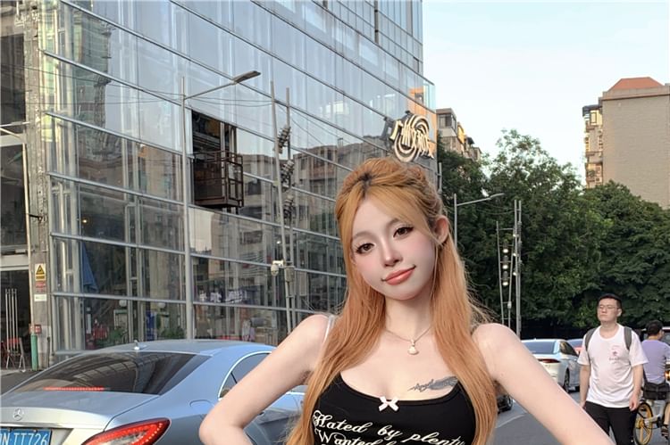 Skirt Denim Rise Tassel Trim Washed Mid A-Line Mini