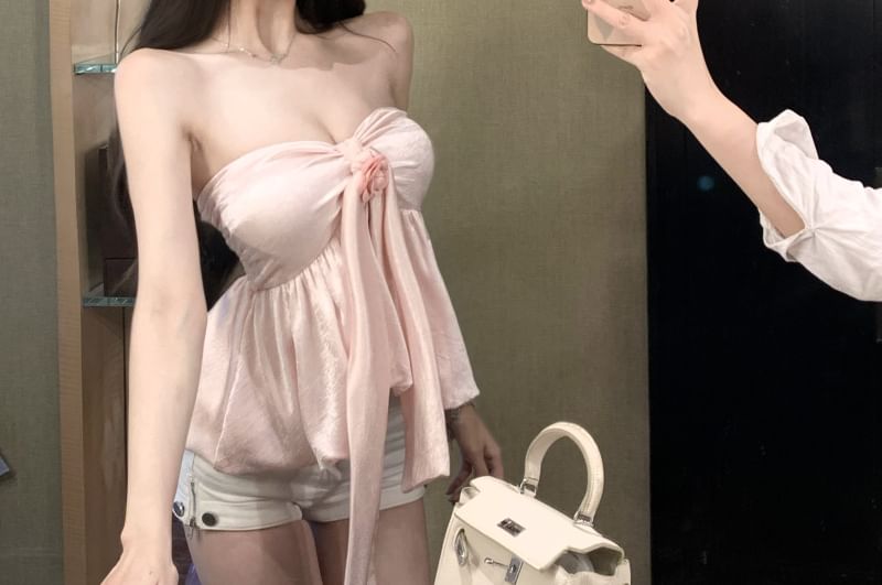 Tube Floral Plain Top