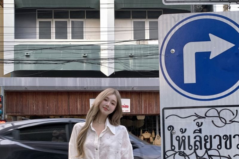 Puff-Sleeve Dress Button-Up A-Line Embroidered Floral Tie-Side Mini