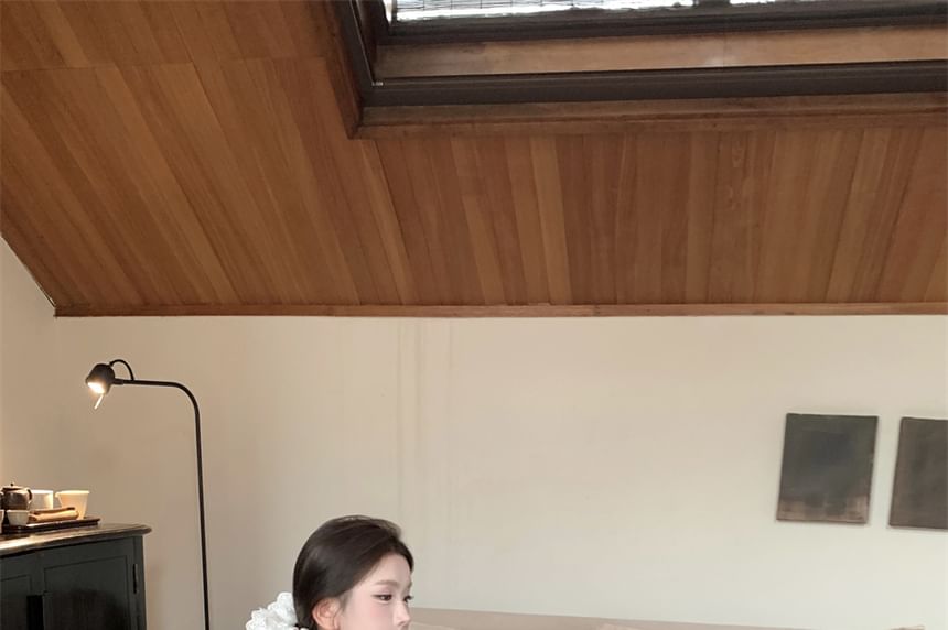 A-Line Mini Dress Striped Strapless