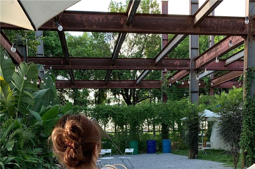 Keyhole Plain Balloon Top Ruffled Open Camisole Back