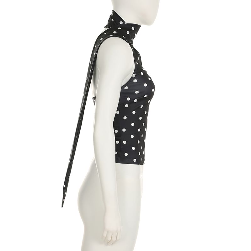 Dotted Halter Top