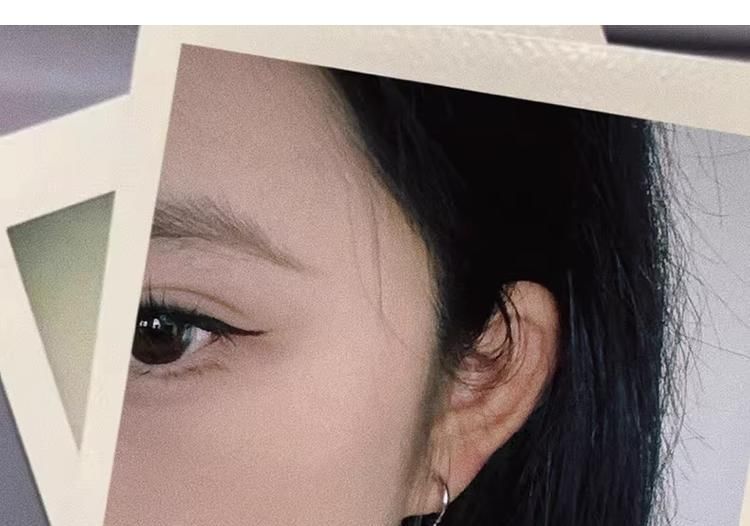 Drop Gingko Rhinestone Clip-On / Earring