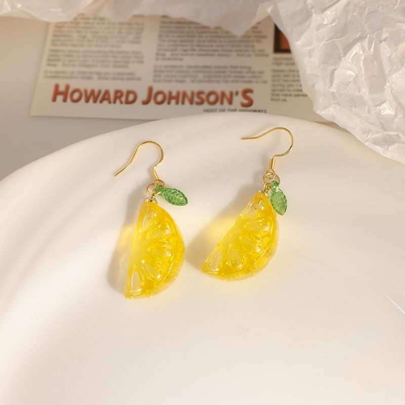 / Lemon Clip-On Earring Drop