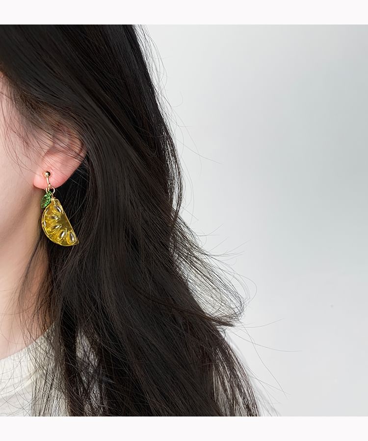 / Lemon Clip-On Earring Drop