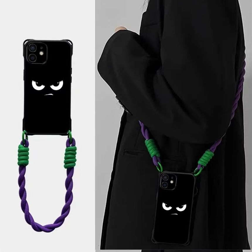 Set Case Lanyard Eye Strap Phone / Cartoon