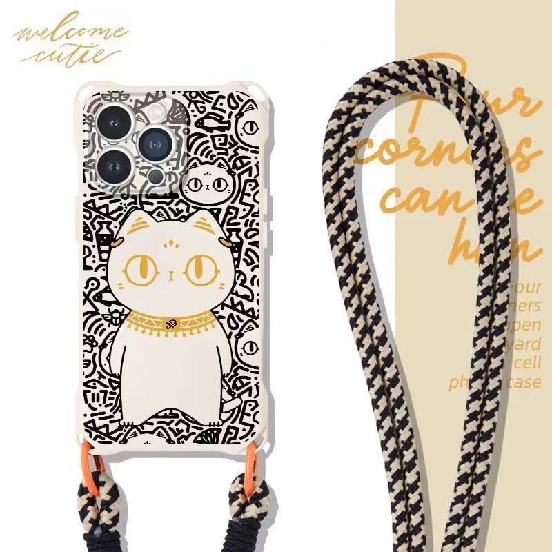 Cat / Case Phone Strap Set Lanyard