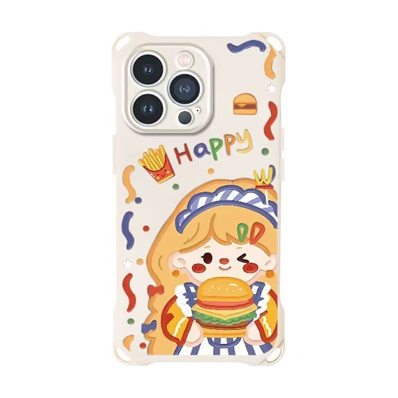 Lanyard / Case Phone Burger Girl Strap Set