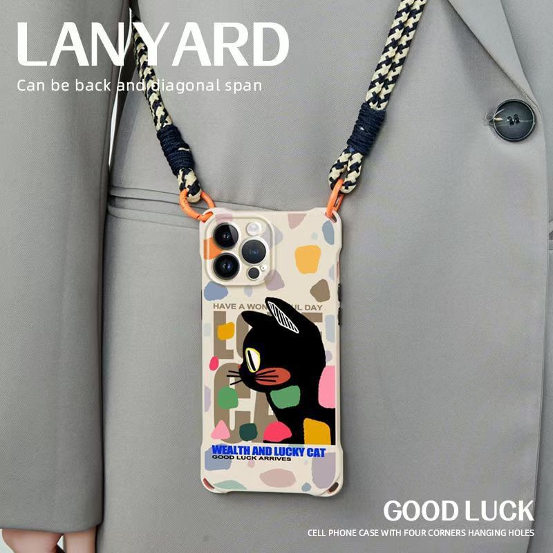 Cat / Lanyard Phone Case Strap Set