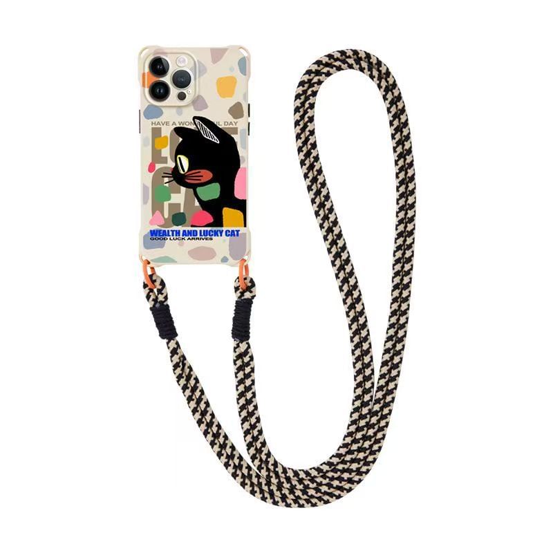 Cat / Lanyard Phone Case Strap Set