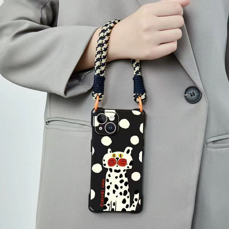 / Lanyard Set Strap Cat Case Phone