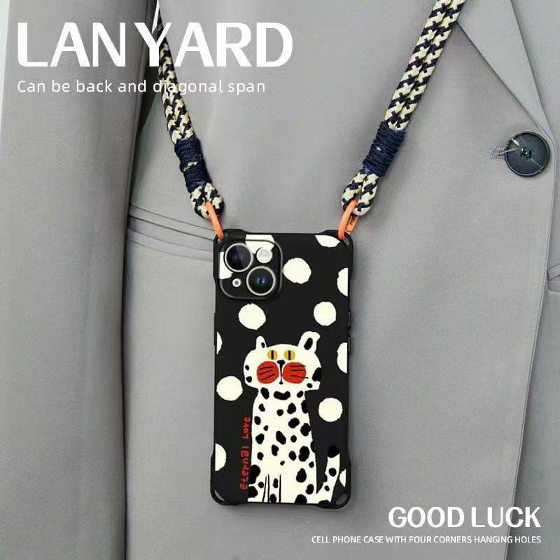 / Lanyard Set Strap Cat Case Phone