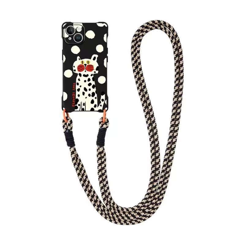/ Lanyard Set Strap Cat Case Phone