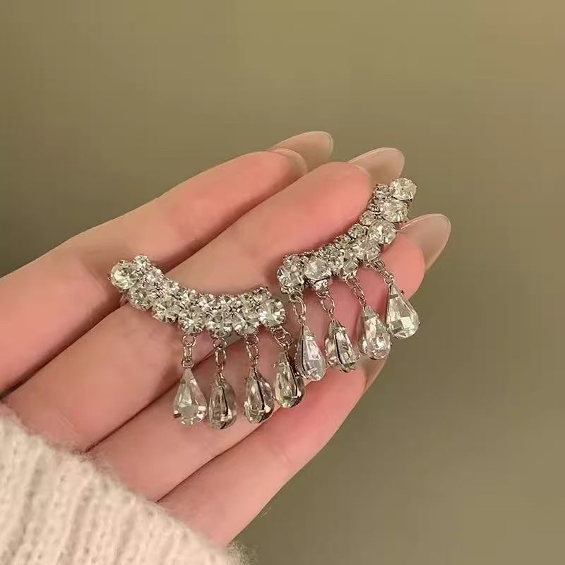 Climber Earring CZ Rhinestone