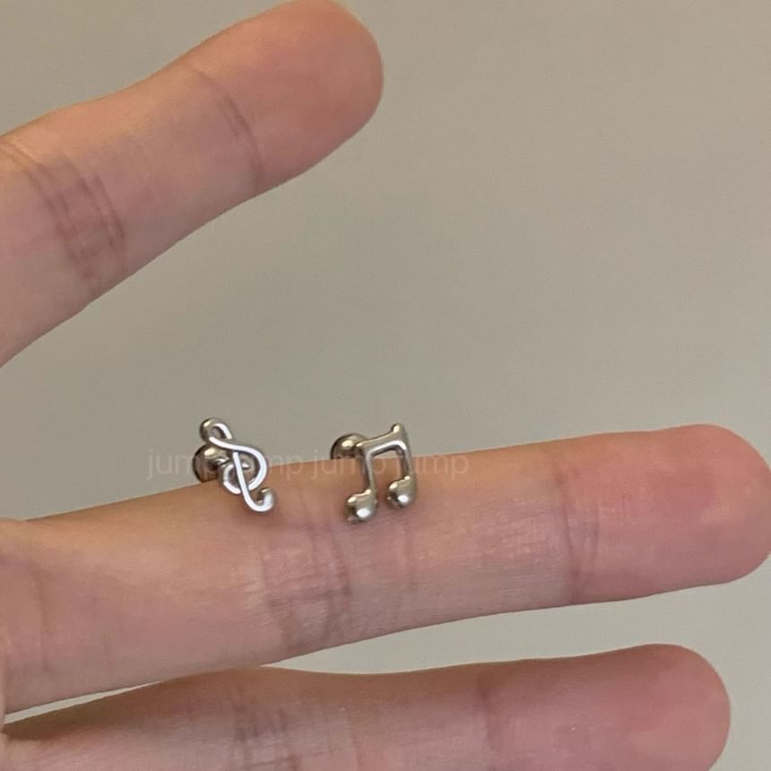 Music Note Stud Earring