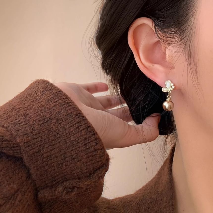 Dangle Beaded Earring Butterfly