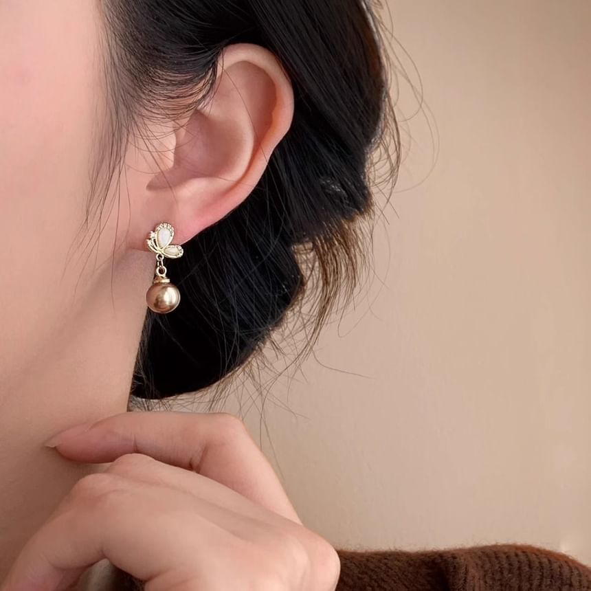 Dangle Beaded Earring Butterfly