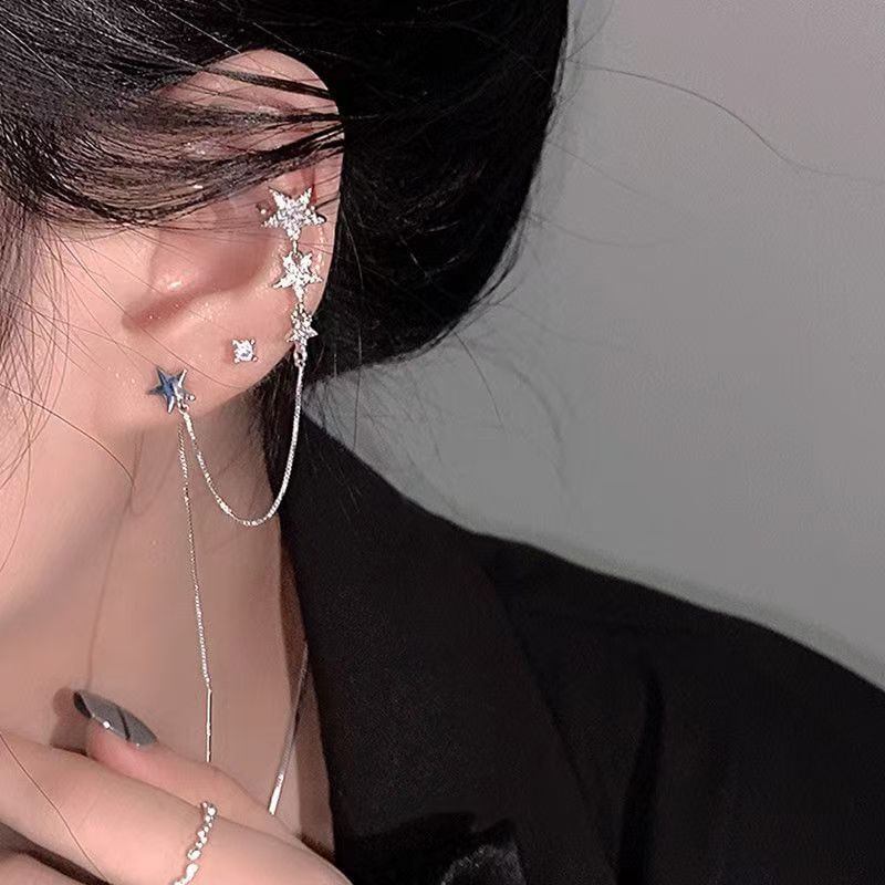 Chained Star Earring Cuff