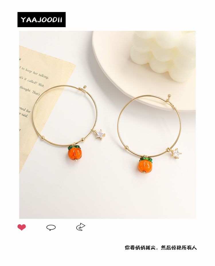 (Various Bangle Fruit Alloy Pendant Designs)