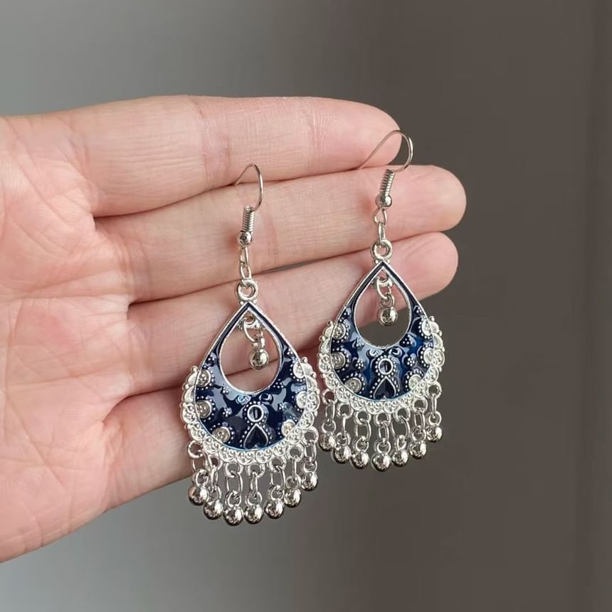 Fringed Chandelier Earring Alloy