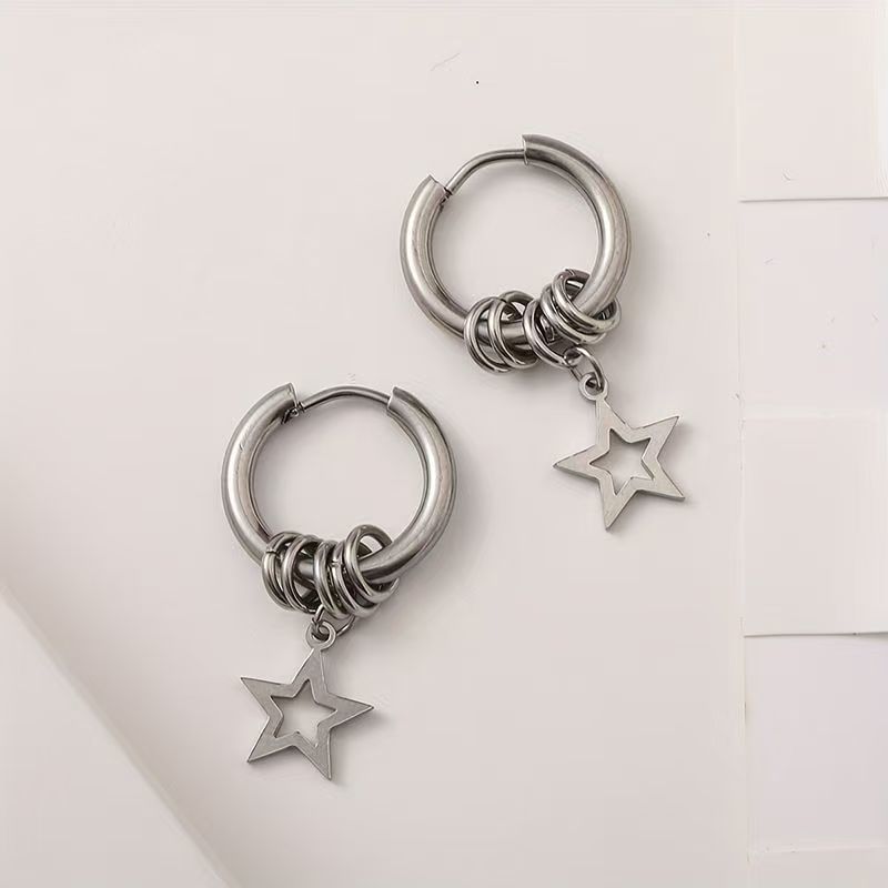 Star Alloy Earring Drop