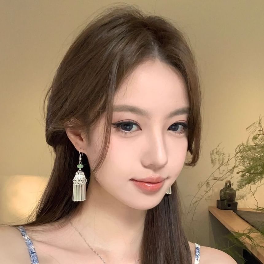 Earring Dangle Fringed Alloy