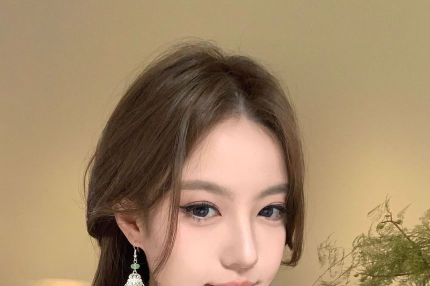 Earring Dangle Fringed Alloy