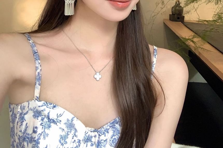 Earring Dangle Fringed Alloy