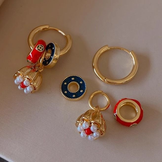 Alloy Lotus Earring Drop