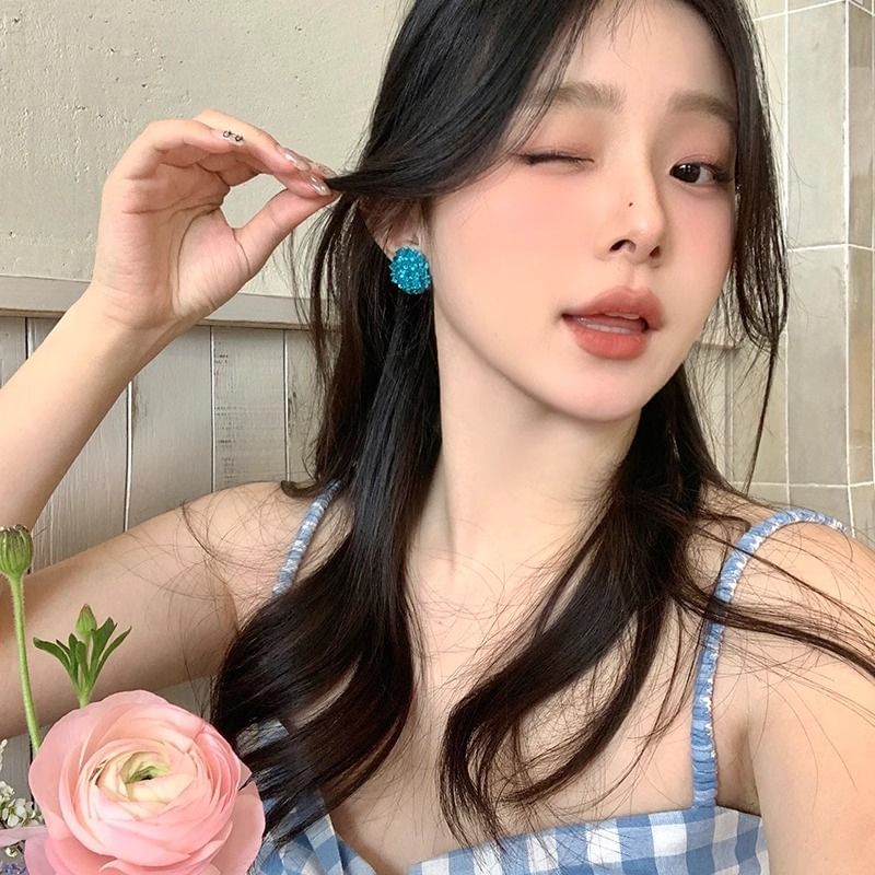 Earring Alloy Rhinestone Stud