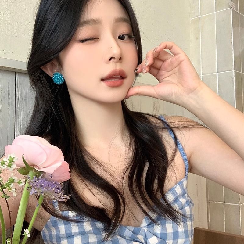 Earring Alloy Rhinestone Stud