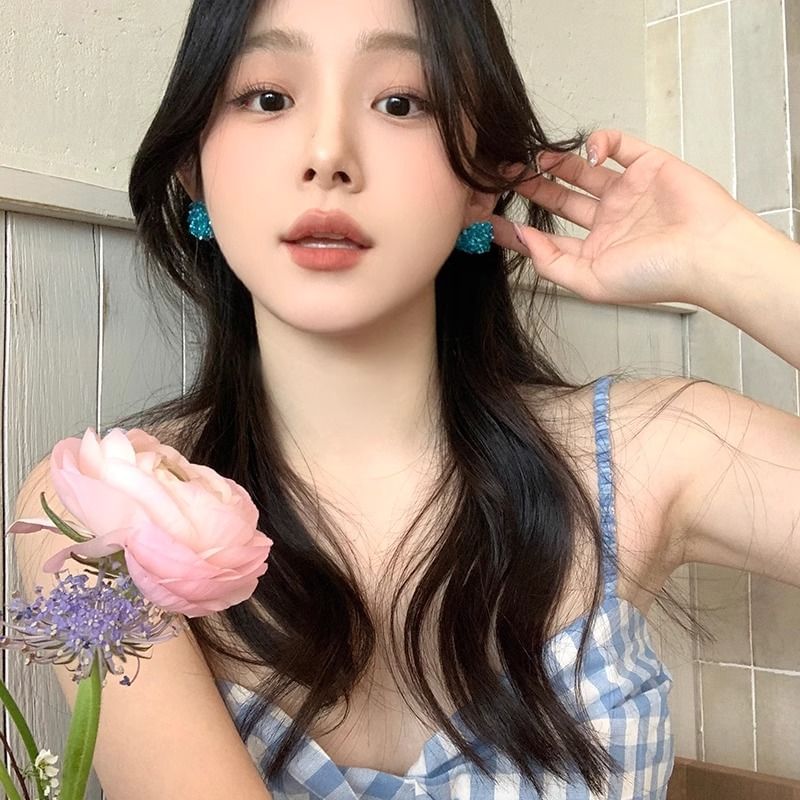 Earring Alloy Rhinestone Stud