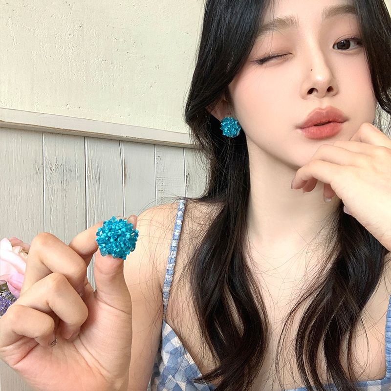 Earring Alloy Rhinestone Stud