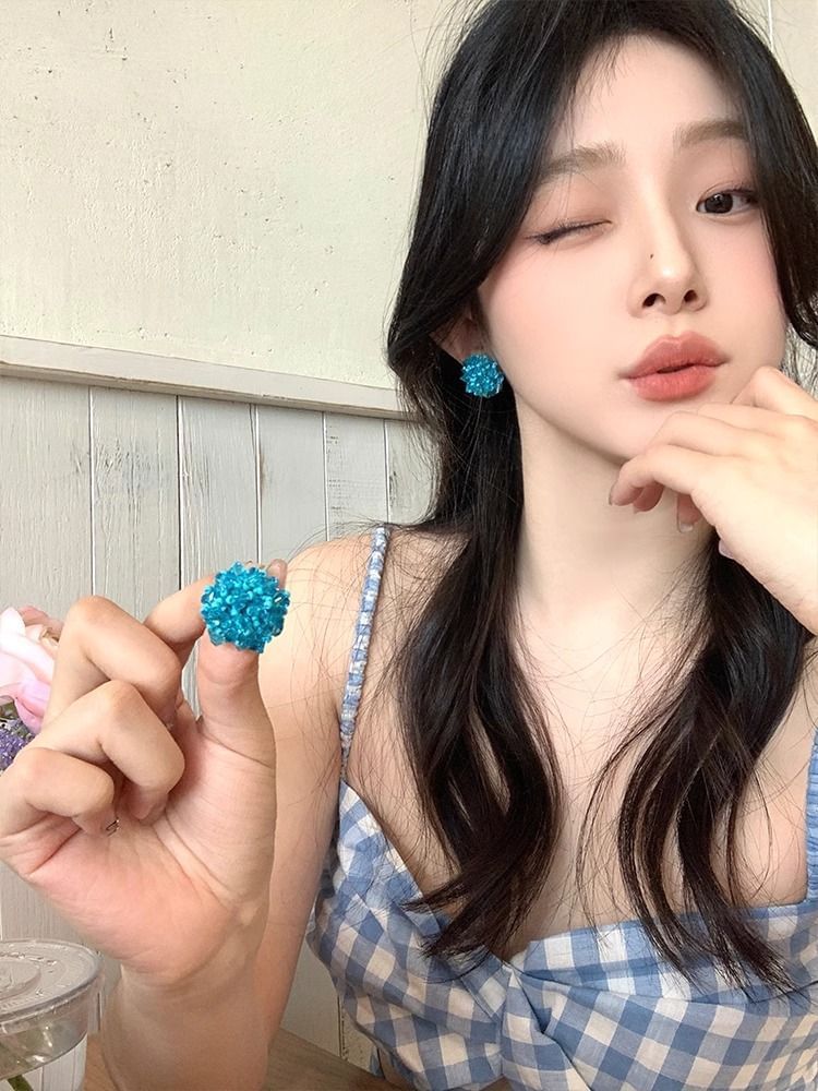 Earring Alloy Rhinestone Stud