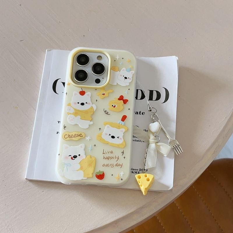 Charm Cheese Case Phone / Dog Set
