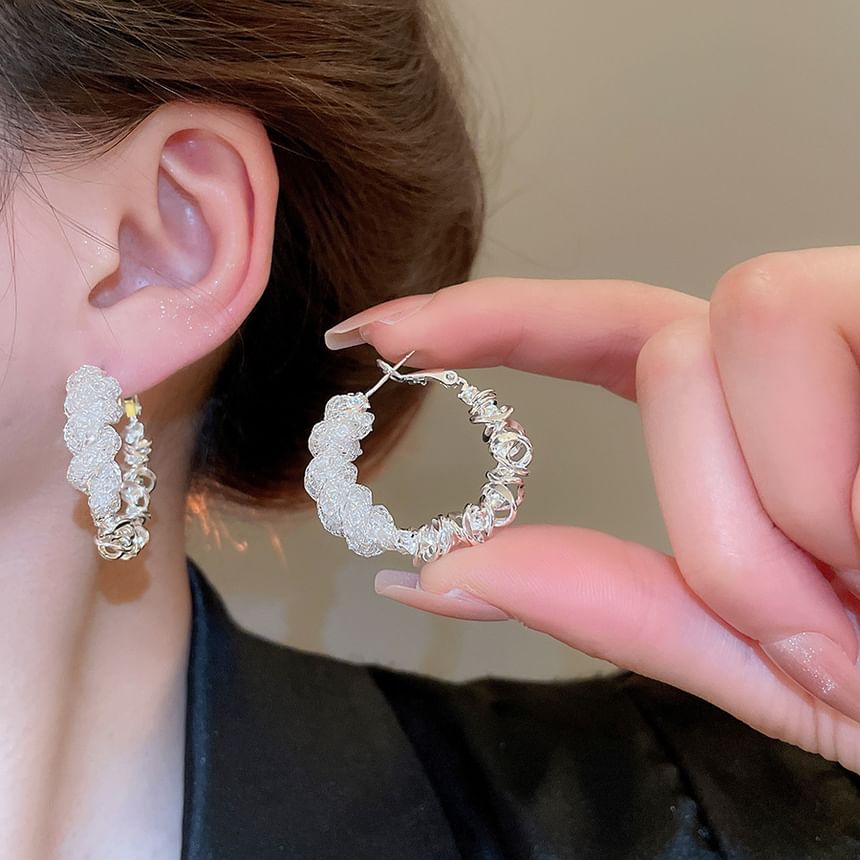 Earring Designs) Hoop (Various Alloy Twisted