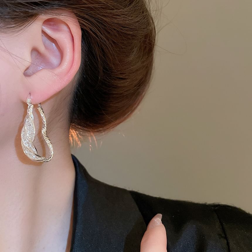 Earring Designs) Hoop (Various Alloy Twisted