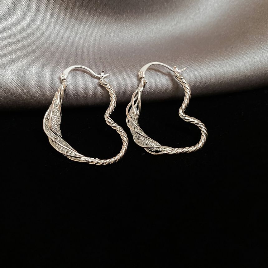 Earring Designs) Hoop (Various Alloy Twisted