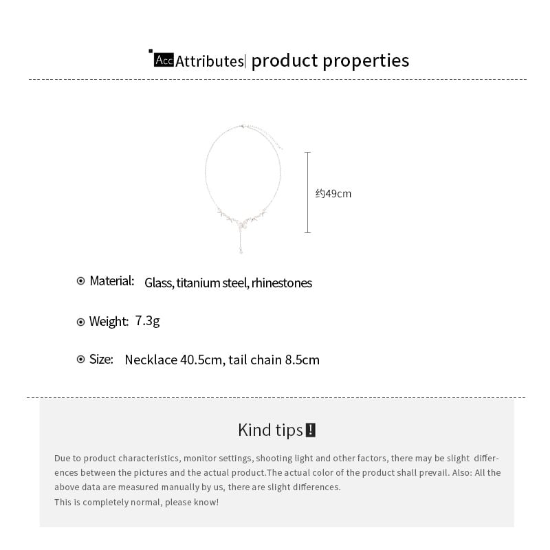 Pearl Pendant Alloy Faux (Various Choker Designs)