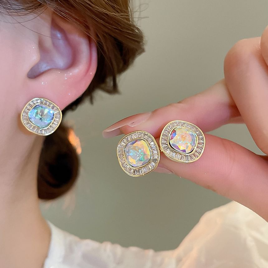 Alloy Rhinestone Earring Stud
